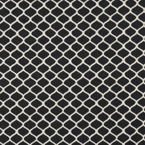 A0008G Midnight And Off White, Modern, Geometric Upholstery Fabric By The Yard