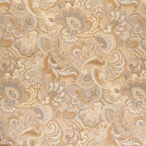 Beige, Brown And Light Green Floral Woven Outdoor Upholstery Fabric By The  Yard