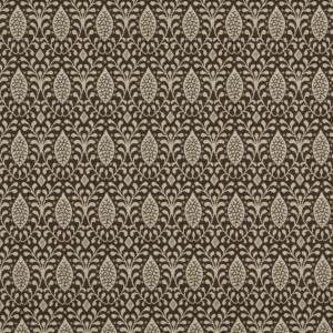 Brown And Tan Vines, Leaves Woven Outdoor Upholstery Fabric By The Yard