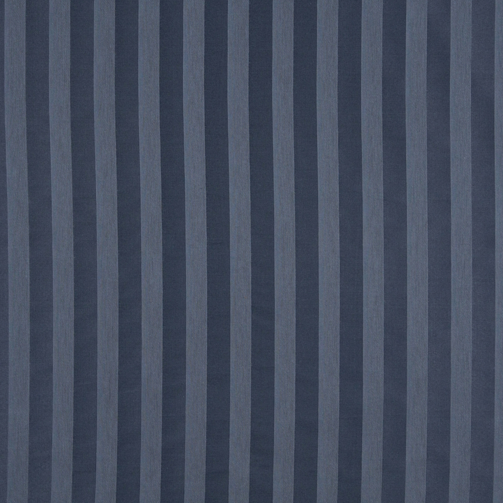 Navy And Blue Two Toned Stripe Upholstery Fabric By The Yard