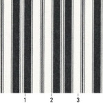 Black, Ticking Striped Indoor Outdoor Upholstery Fabric By The Yard