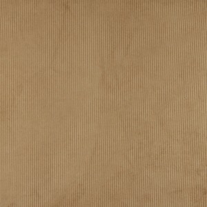 Tan Thin Solid Corduroy Striped Upholstery Velvet Fabric