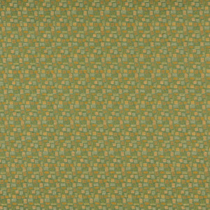 Orange And Green, Geometric Rectangles, Contract Upholstery Fabric By The Yard