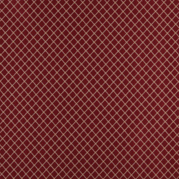 Burgundy And Beige Diamond Jacquard Woven Upholstery Fabric By The Yard