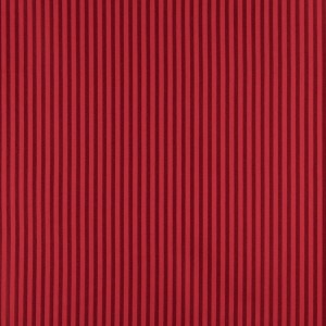 Red And Ruby Thin Striped Jacquard Woven Upholstery Fabric By The Yard