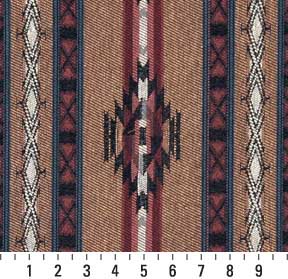F381 Striped Southwestern Navajo Lodge Style Upholstery Grade Fabric By ...