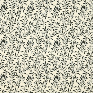 F409 Black And Beige Floral Matelasse Reversible Upholstery Fabric By The Yard