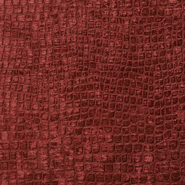 Burgundy Textured Alligator Shiny Woven Velvet Upholstery Fabric By The ...