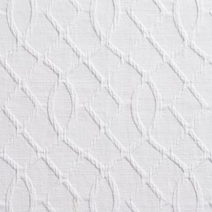 B0030A White Lattice Woven Upholstery Fabric By The Yard