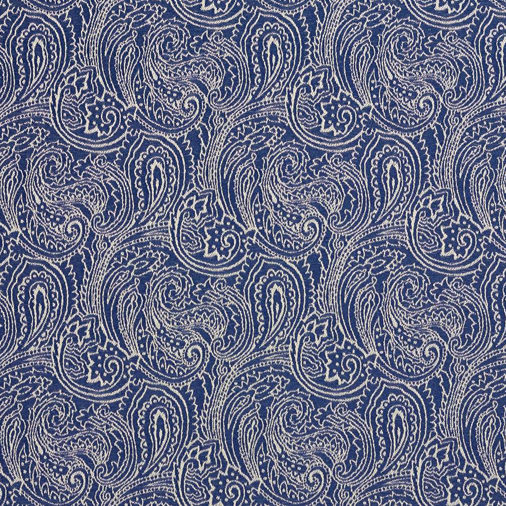 Blue Paisley Upholstery Fabric