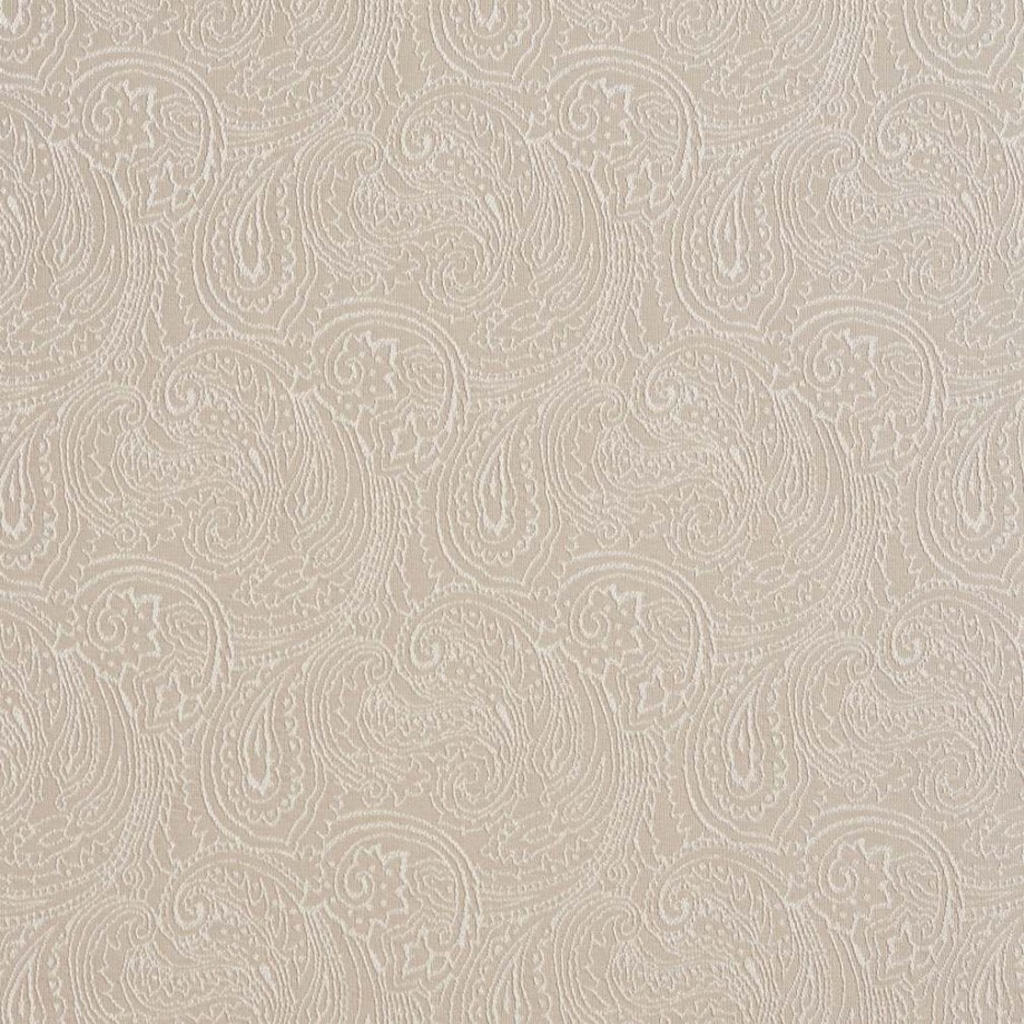 Beige, Fan Jacquard Woven Upholstery Fabric By The Yard