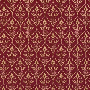 Red, Diamond Cameo Jacquard Woven Upholstery Fabric By The Yard