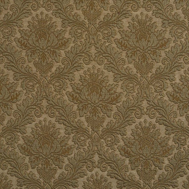 Green, Pineapple Jacquard Woven Upholstery Grade Fabric By The Yard