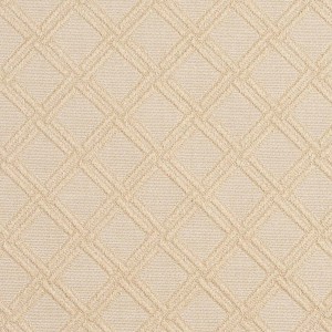 E553 Off White, Diamond Jacquard Woven Upholstery Grade Fabric By The Yard