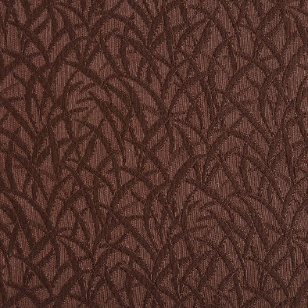 Brown, Grassy Meadow Jacquard Woven Upholstery Grade Fabric By The Yard