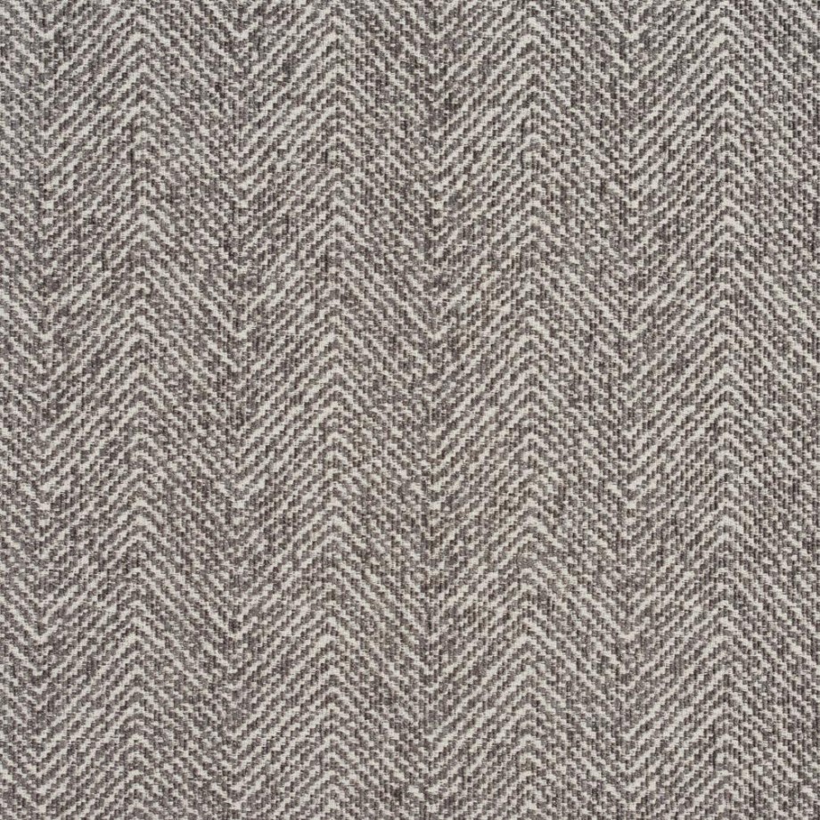 E736 Grey Herringbone Woven Textured Upholstery Fabric