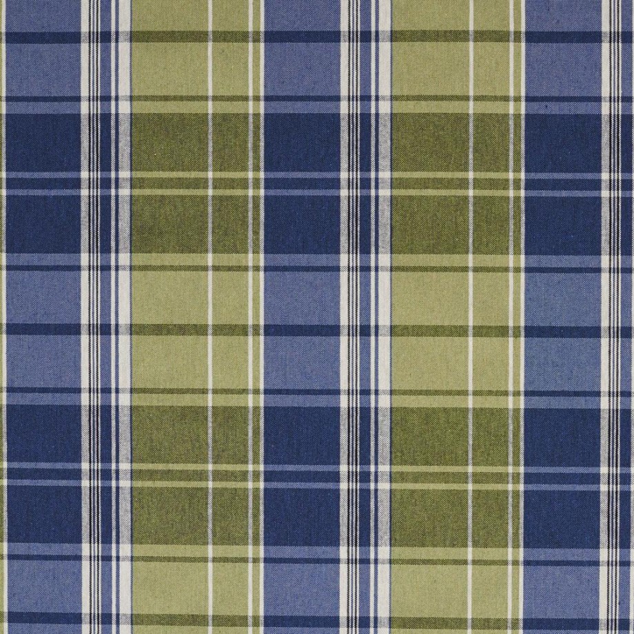 E803 Blue And Light Green Classic Plaid Jacquard Upholstery Fabric 2179