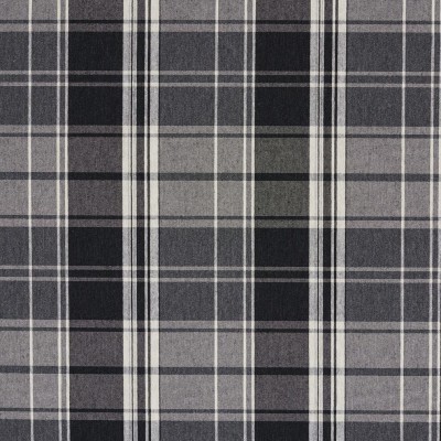 E805 Black, Grey And White Classic Plaid Jacquard Upholstery Fabric