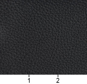 black faux leather upholstery