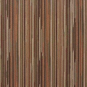 E227 Ivory Green And Orange Abstract Striped Contract Upholstery Fabric