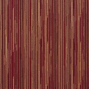 E232 Red And Gold Abstract Striped Contract Grade Upholstery Fabric