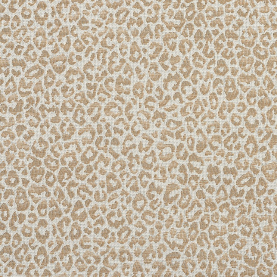 A592 Beige Leopard Woven Textured Upholstery Fabric