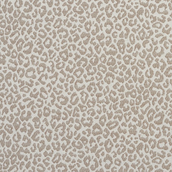 A596 Taupe Leopard Woven Textured Upholstery Fabric