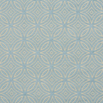 B0810D Aqua Light Blue Woven Geometric Chenille Upholstery Fabric