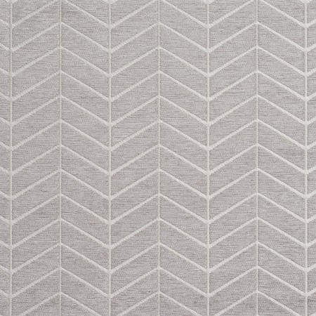 B0880A Grey And Silver Woven Chevron Chenille Upholstery Fabric